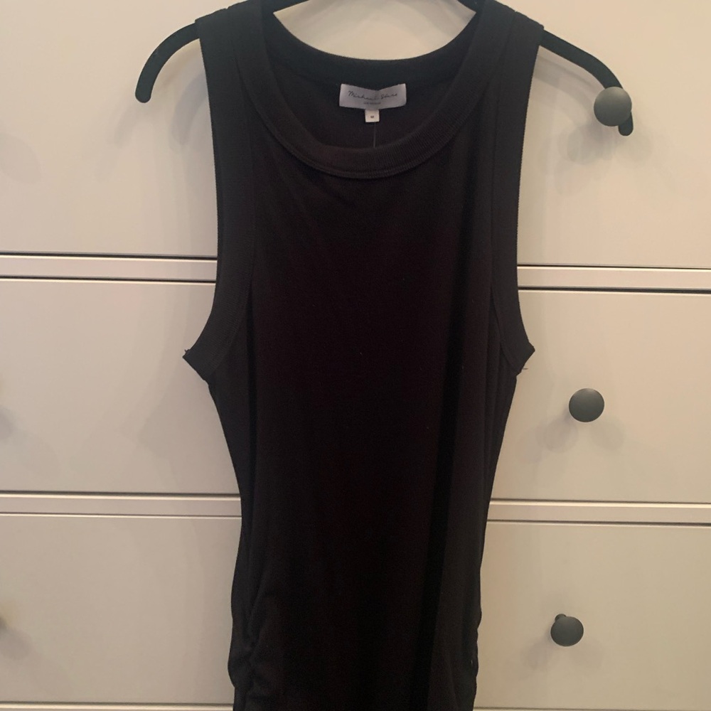 Michael Stars black Ultra Ribbed Dress.  Size M.  NWT - Picture 2 of 5